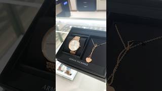 ARMANI EXCHANGE AX7145SET Watch for Women With Necklace armaniexchange watch [upl. by Alyakim882]