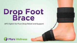 Drop Foot Brace – AFO Splint for Foot Drop Relief and Support [upl. by Robert532]