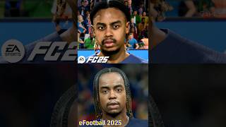 FC 25 vs eFootball 2025  Player Faces Comparison suarez viniciusjrbarcola camavinga [upl. by Endor]