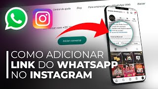 Como COLOCAR LINK do WHATSAPP na BIO do INSTAGRAM [upl. by Peggi]