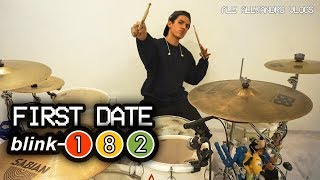 FIRST DATE  Blink182 DRUM COVER [upl. by Ahsenak]