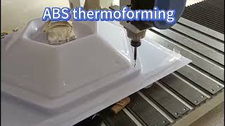 White ABS thermoformed shell processing [upl. by Pietje]