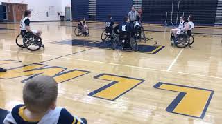 Tallmadge wheelchair basketball team vs Austintown 1 of 2 [upl. by Kcirted]