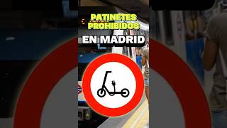 Patinetes PROHIBIDOS en MADRID 🚫 Transporte público [upl. by Jinny]