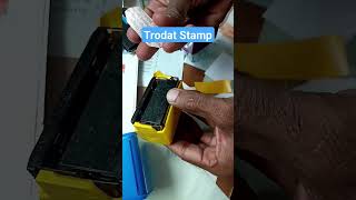 how to make trodat Stamp trodat youtubeshorts [upl. by Isadora]