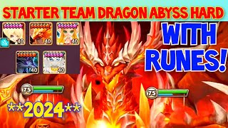 Dragon Abyss Hard Starter Team  F2P  Summoners War DB12 Farming Team [upl. by Ibor]