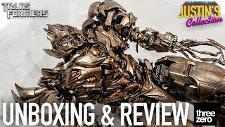 Megatron Transformers Revenge of the Fallen Threezero DLX Diecast Unboxing amp Review [upl. by Bill274]