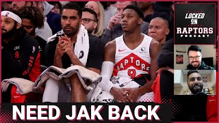 Toronto Raptors fall to Knicks in IQ amp Barretts MSG return  Why the Raps really miss Jakob Poeltl [upl. by Aruol370]