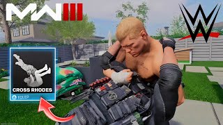 Cody Rhodes Cross Rhodes Finishing Moves  WWE Cody Rhodes Cross Rhodes Finisher Modern Warfare 3 [upl. by Etnohs357]