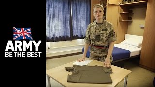 How to fold T shirts  Squared Away  Army Jobs [upl. by Hubsher149]