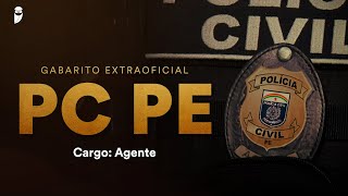 Gabarito Extraoficial PC PE  Agente [upl. by Edelman]