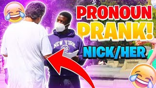 NEOPRONOUN PRANK IN PUBLIC NYC [upl. by Eirbua]