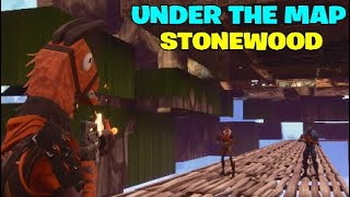 Fortnite How To Get Under The Map On Stonewood EASY  SAVE THE WORLD [upl. by Ytnom66]