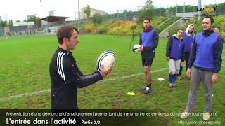 JeanJacques Sarthou  Atelier de pratique rugby partie « pratique » – Vidéo 311 [upl. by Grissom362]