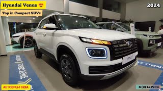 2024 All New Hyundai Venue 😍 S O 12 Petrol  Features Spec amp More  A Detailed Review💫 [upl. by Erdna]