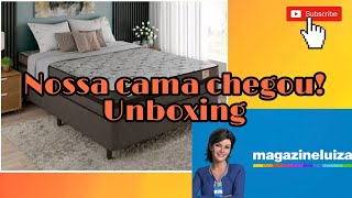 Cama  box  colchão plumatex  app magazineluiza  UNBOXING [upl. by Ailssa345]