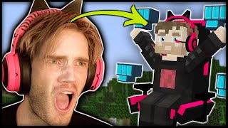 I added PewDiePie to Minecraft [upl. by Ike]