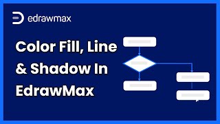 Color Fill Line and Shadow  EdrawMax Tutorial [upl. by Claudy]