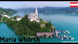 MARIA WÖRTH  Wörthersee  Áustria 🇦🇹 Österreich Aéreas Drone ©Todos Direitos Reservados [upl. by Imoyik66]