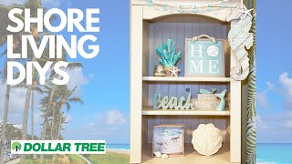 🏖 9 Shore Living DIYS Dollar Tree DIY Summer 2022 Beach Coastal farmhouse Hacks [upl. by Lebezej]