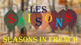 Les Saisons Seasons in French  All the seasons in French  How to pronounce seasons in French [upl. by Nylahsoj]