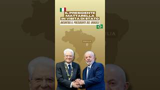 Il Presidente Mattarella incontra il Presidente Lula durante la Visita di Stato in Brasile [upl. by Standing]