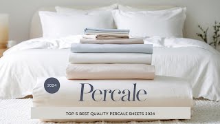 Top 5 Best Quality Percale Sheets On Amazon Reviews in 2024 [upl. by Reube846]