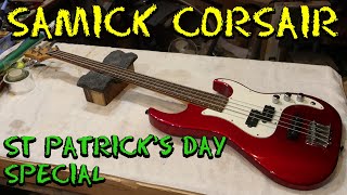 Samick Corsair Bass  Teardown and review with RSM really stupid modification [upl. by Carol-Jean]