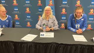 Millikin Volleyball NCAA III Tournament press conference for 111022 [upl. by Aloke]