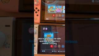 SWITCH OLED VS NORMAL LA DIFFERENCE 😭 animalcrossingnewhorizons animalcrossing unboxing gaming [upl. by Tris]