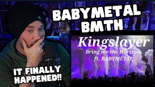 Metal Vocalist First Time Reaction  Bring Me The Horizon  BABYMETAL KINGSLAYER  LIVE [upl. by Asilrahc]