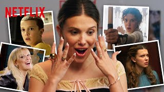 Millie Bobby Brown Ranks her haircuts  Damsel  Netflix [upl. by Dorian694]