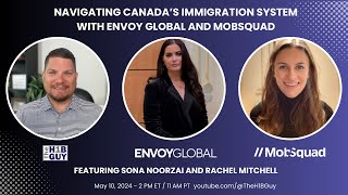 THE H1B GUY LIVE 5102024 Navigating Canada’s Immigration System with Envoy Global and MobSquad [upl. by Orna]