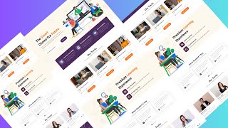 ➡️ Online Education Website Design using ReactJs 🔥 [upl. by Tasiana]