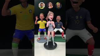 Creating Fun Wobble Head Sculptures of Neymar Taylor Swift amp Mbappé [upl. by Odette730]