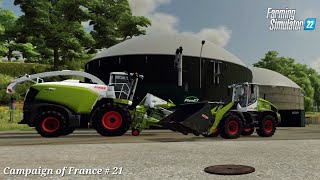 Its time to power the new biogas plant  Campaign of France  Farming simulator 22 ep 21 [upl. by Nnylatsyrc612]