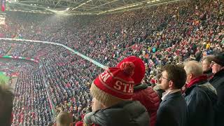 Guernsey Welsh Male Voice Choir lead the singing of the national anthems at the Principality Stadium [upl. by Lexi]