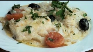 Bacalao fácil riquísimo Vídeo receta 143 Aquí cocinamos todos Cooking recipe [upl. by Atnoid]