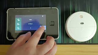 How to add Avance Wireless smoke detector to Avance security alarm system control hub [upl. by Tserrof778]