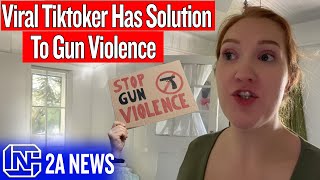 Viral Tiktok Lady Claims To Have The Solution To Gun Violence You Wont Believe This [upl. by Ursa17]