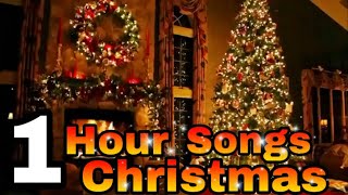 1 Hours of The Best Classic Christmas Songs with Fireplace and Beautiful Background Ambience [upl. by Ellinehc]