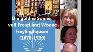 Die güldne Sonne voll Freud und Wonne  SATB  blokfluit en dwarsfluit [upl. by Lachance]