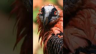 The Bone Crushing Bird of Prey The Bearded Vulture birds shorts wildlife animalbehavior [upl. by Sherri]