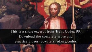 KYRIE cunctipotens genitor Deus Trent Codex 90 • Three part Kyrie Polyphony [upl. by Abram128]