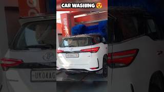 Piyush ki Fortuner ki washing karwayi😍 souravjoshivlogs shorts viral [upl. by Menendez]