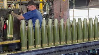 Inside US Massive Factory Building Large Number of Scary Munitions  Production Line [upl. by Orvie730]