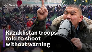 Kazakhstan protests President tells troops to shoot to kill ‘without warning’ [upl. by Ettennor]