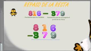 wwwmatecitoscom 3º Primaria Repaso de las Restas [upl. by Brittan738]