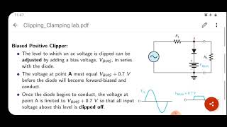 Biased positive clipper biased negative clipper [upl. by Rihaz]