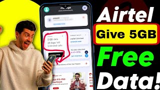 Airtel FREE Data Tricks  How To Get Free Data On Airtel Thanks App  Airtel Coupon Code 2024 [upl. by Lavern]